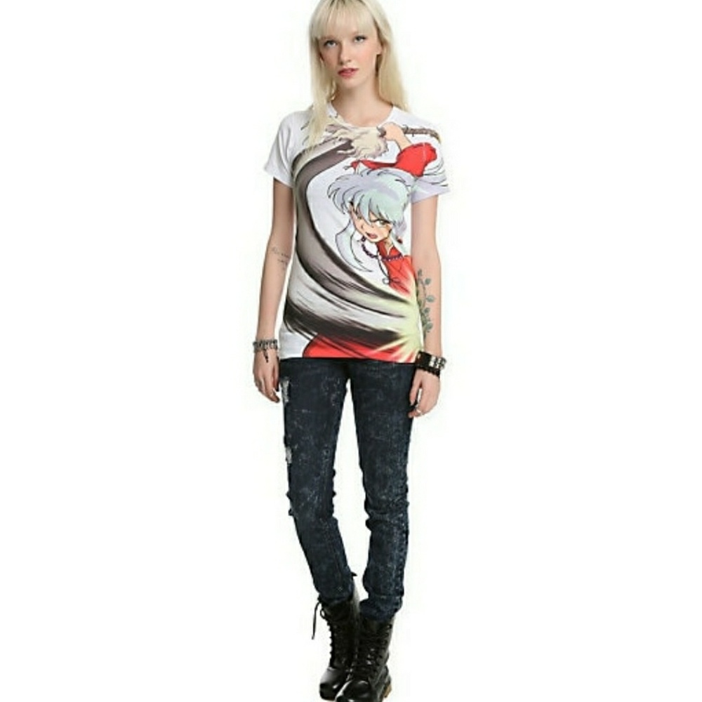 Inuyasha Anime Tshirt Juniors Medium